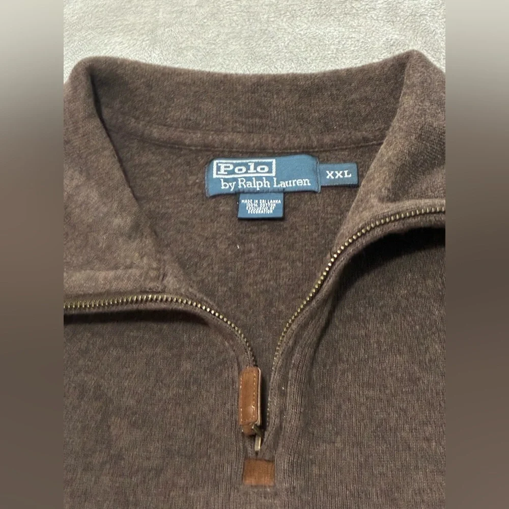 Ralph Lauren Brown Half-Zip Sweater
